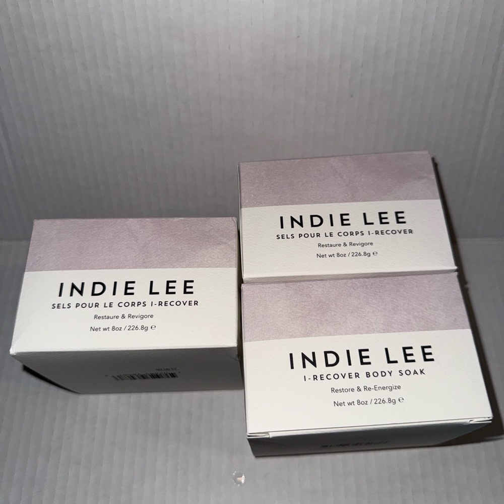 3 Boxes INDIE LEE I-RECOVER BODY SOAK Restore & Re-Energize Brand New Sealed